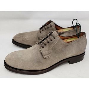 Antonio Maurizi Gray Suede Oxford Dress Shoes Derby Mens EU 43/US 10-10.5 Italy